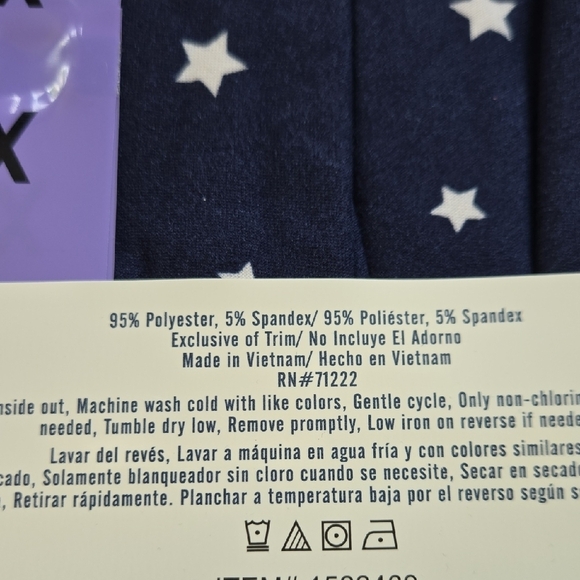 Lucky Brand Navy Star Lounge 2 Pack Pants - Picture 5 of 6